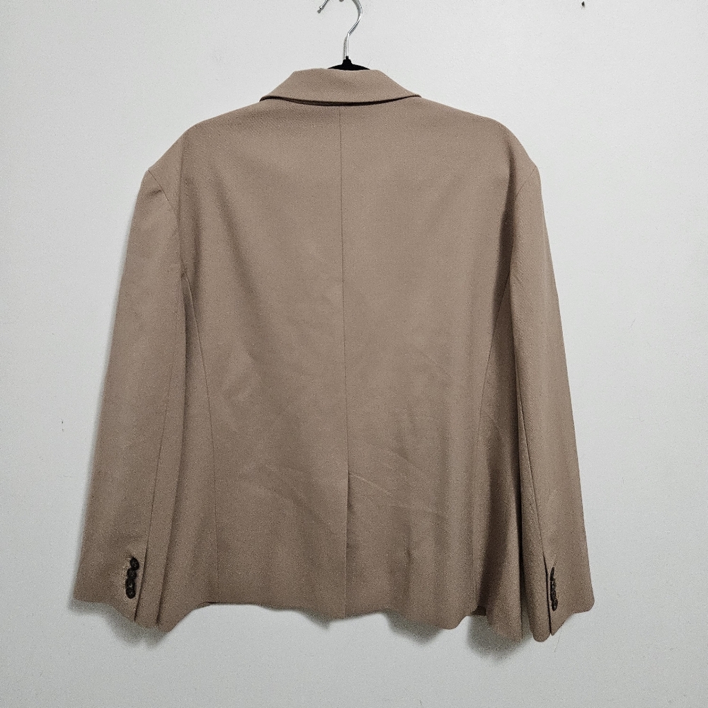 SOLD Aritzia Babaton Vogue Oversized City Wool Blazer Sz 1 S/M Camel - Picture 9 of 16